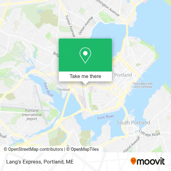 Lang's Express map
