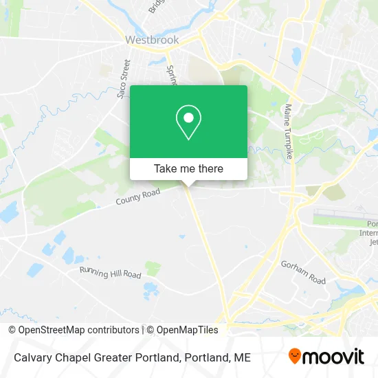 Calvary Chapel Greater Portland map