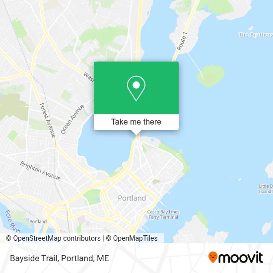 Bayside Trail map