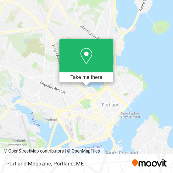 Portland Magazine map