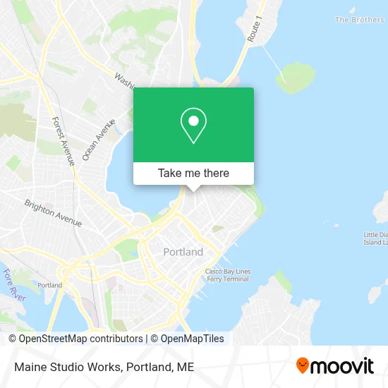 Maine Studio Works map