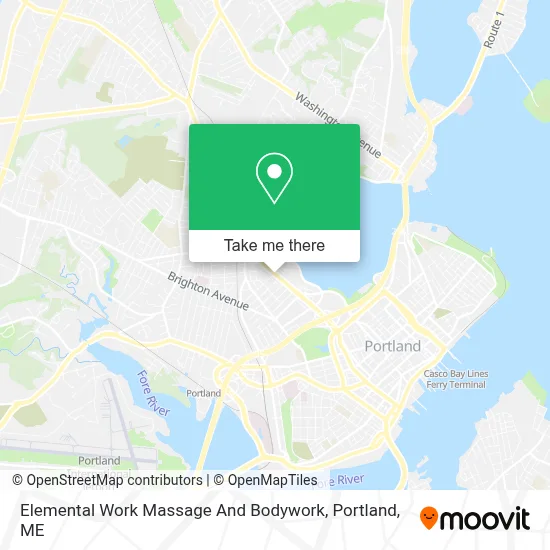 Elemental Work Massage And Bodywork map