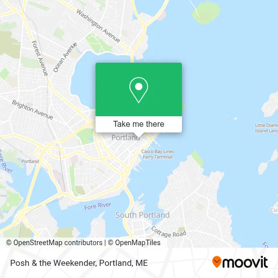 Posh & the Weekender map