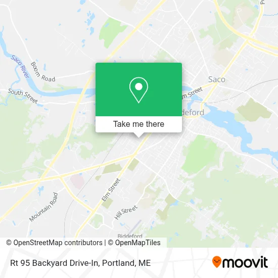 Rt 95 Backyard Drive-In map