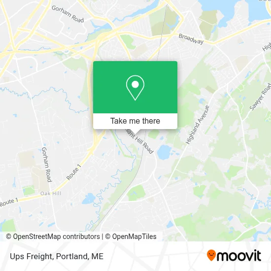 Ups Freight map