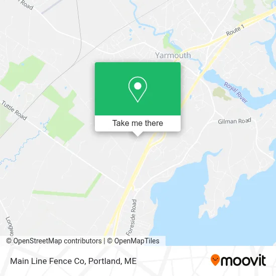 Main Line Fence Co map