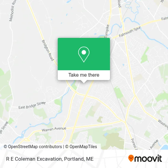 R E Coleman Excavation map