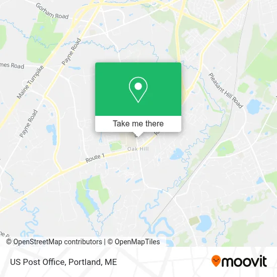 Us Post Office map