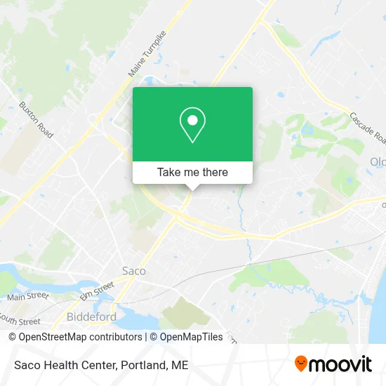 Saco Health Center map