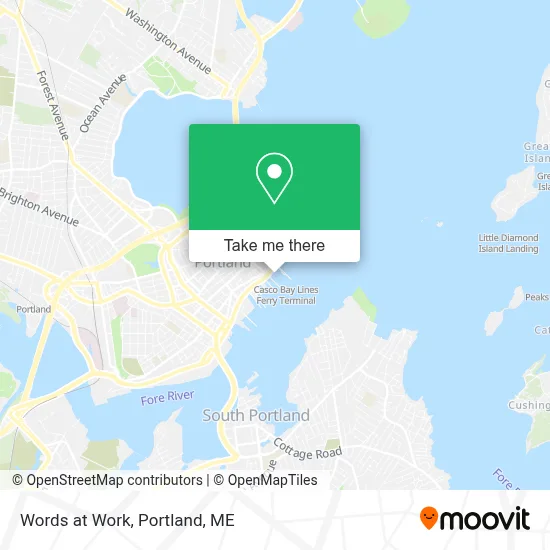 Words at Work map