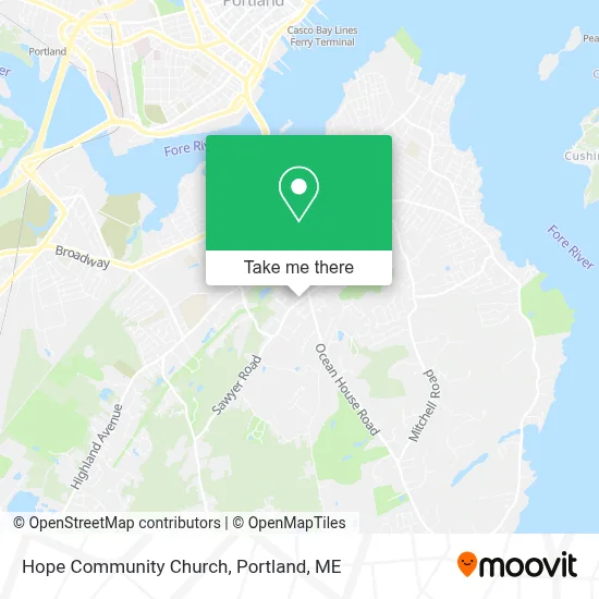 Hope Community Church map