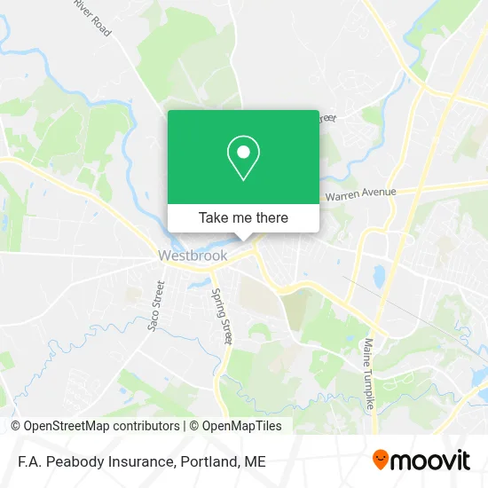 F.A. Peabody Insurance map