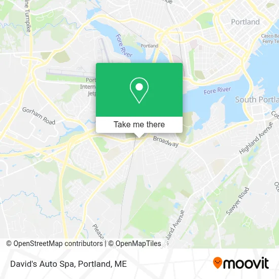 David's Auto Spa map