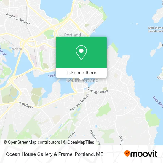 Ocean House Gallery & Frame map