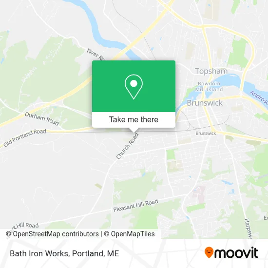 Bath Iron Works map