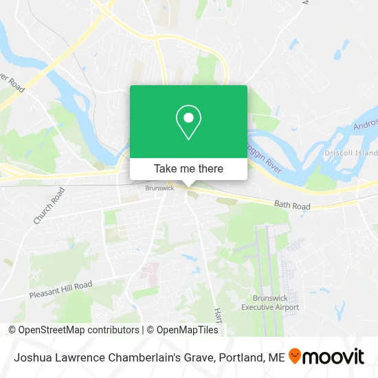 Joshua Lawrence Chamberlain's Grave map