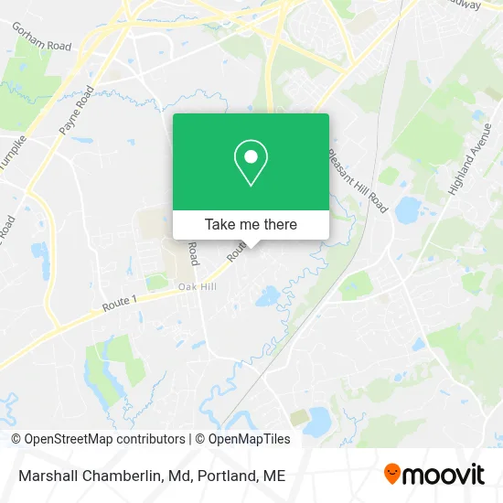 Marshall Chamberlin, Md map