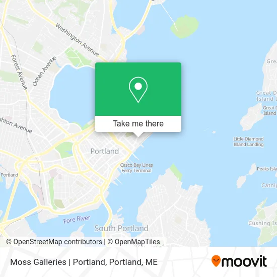 Moss Galleries | Portland map