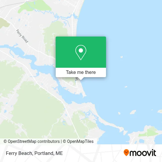 Ferry Beach map