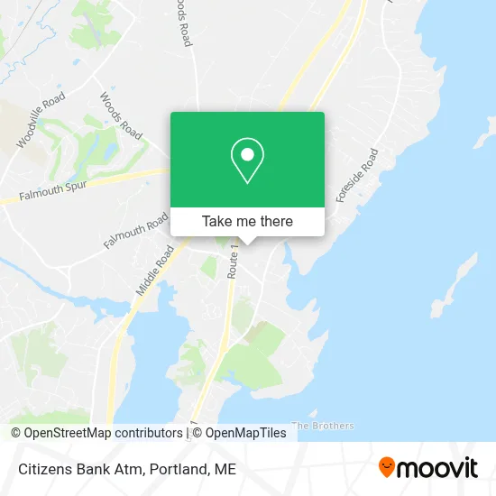 Citizens Bank Atm map