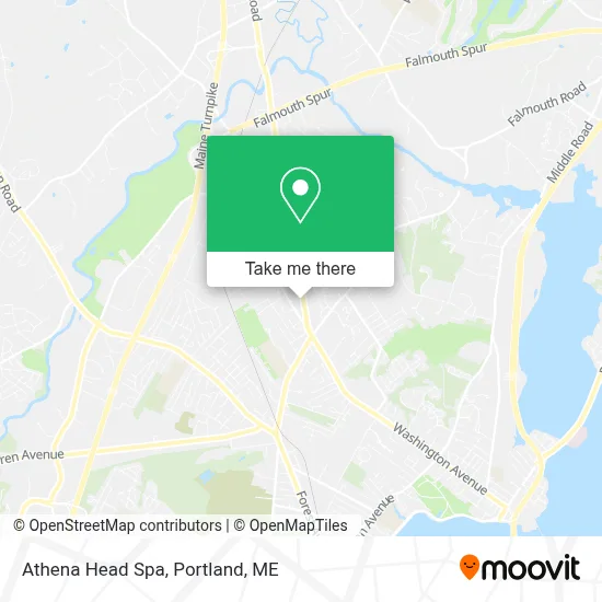 Athena Head Spa map