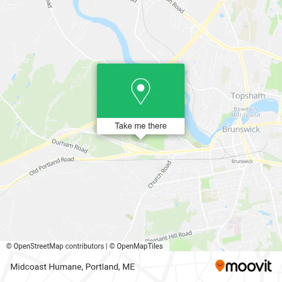 Midcoast Humane map