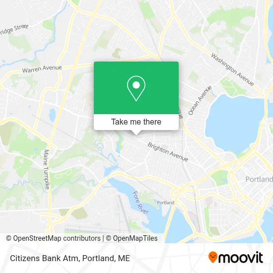 Citizens Bank Atm map