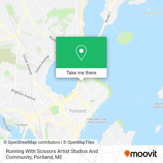 Running With Scissors Artist Studios And Community map