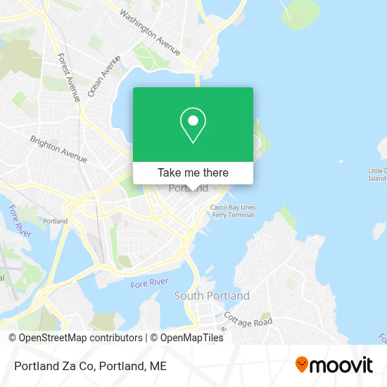 Portland Za Co map