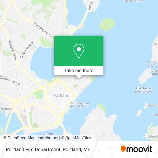 Portland Fire Department map