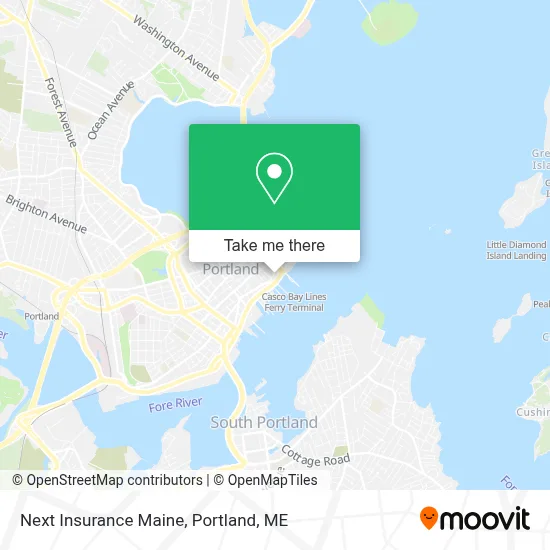 Next Insurance Maine map