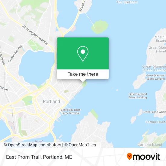 East Prom Trail map