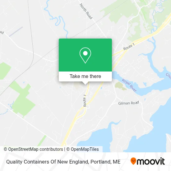 Quality Containers Of New England map