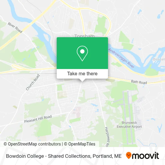 Bowdoin College - Shared Collections map