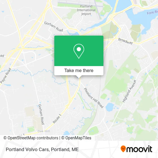 Portland Volvo Cars map