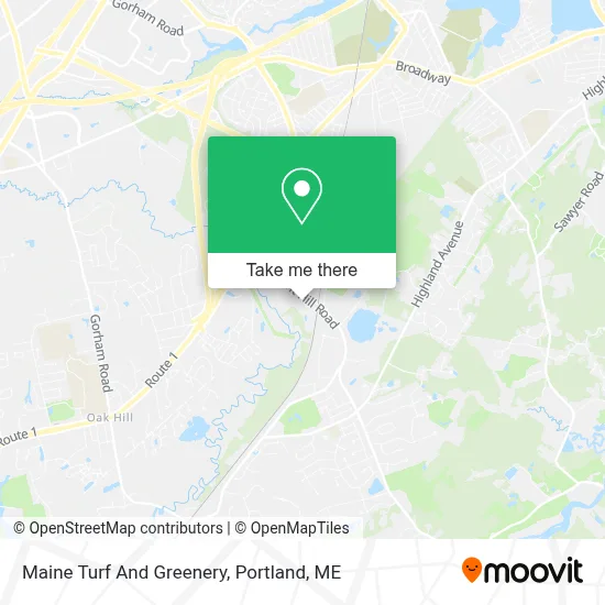 Maine Turf And Greenery map