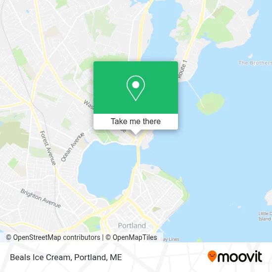 Beals Ice Cream map
