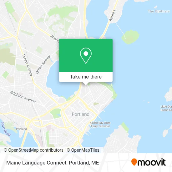 Maine Language Connect map