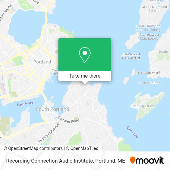 Recording Connection Audio Institute map