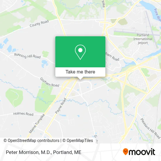 Peter Morrison, M.D. map