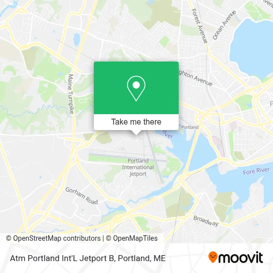 Atm Portland Int'L Jetport B map