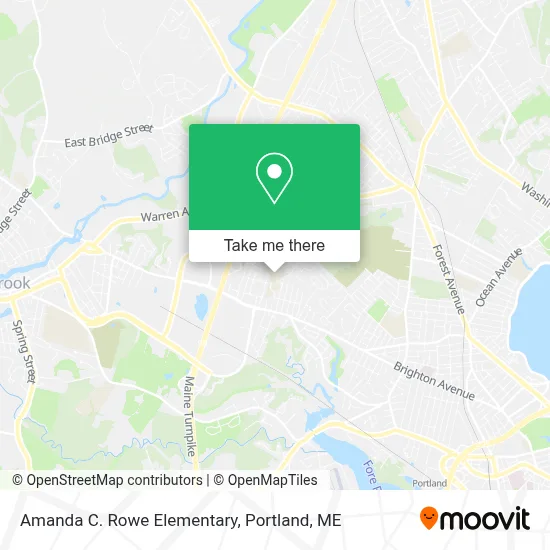 Amanda C. Rowe Elementary map