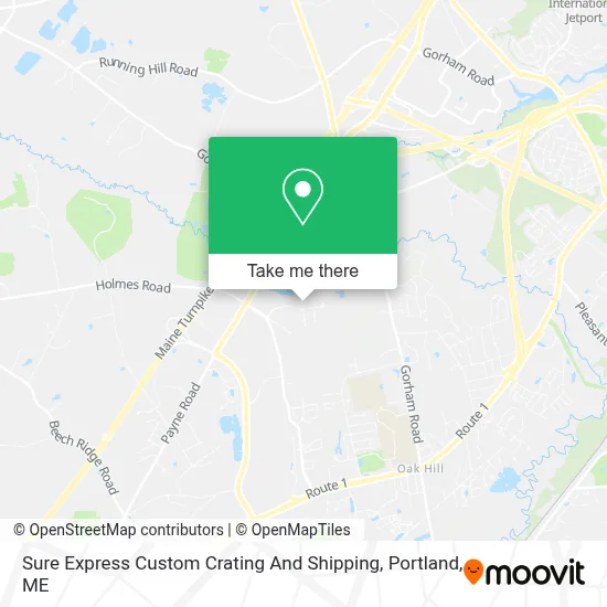 Sure Express Custom Crating And Shipping map