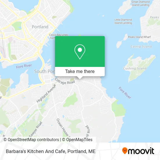 Barbara's Kitchen And Cafe map