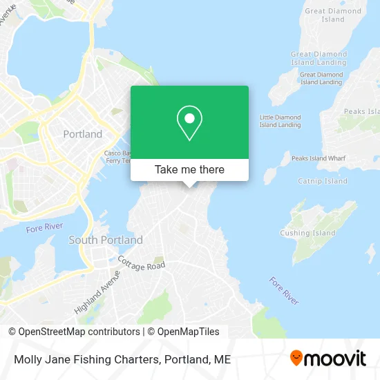 Molly Jane Fishing Charters map