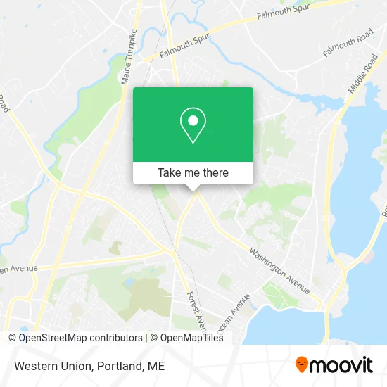Western Union map