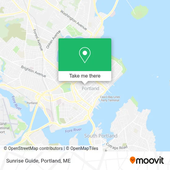 Sunrise Guide map