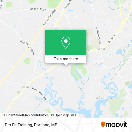 Pro Fit Training map