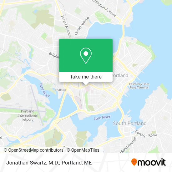Jonathan Swartz, M.D. map