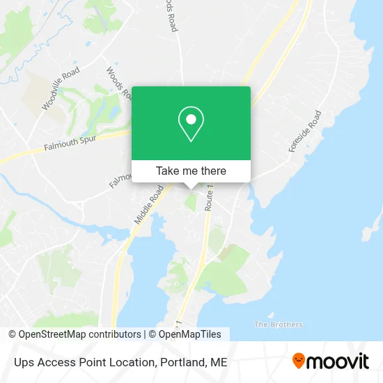 Ups Access Point Location map